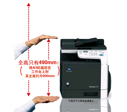 企業(yè)級用戶最愛的小型彩色復(fù)印機(jī)柯尼卡美能達(dá)C25尺寸